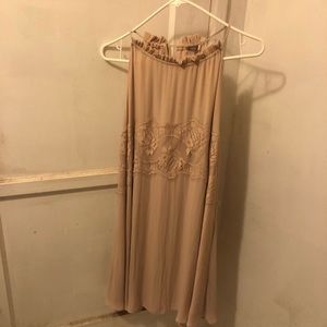 F21 Nude Lace Dress